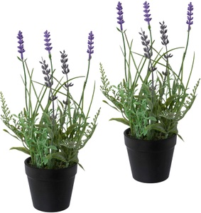 Creativ green, Creativ green Kunstpflanze »Lavendel« (3 Stück), Creativ green Kunstpflanze »Lavendel«, 3er Set, im Kunststofftopf