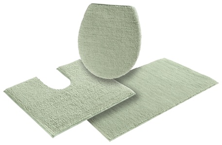 my home Badematte »Vanessa«, Höhe 10 mm, rutschhemmend beschichtet, schnell trocknend, Badteppich, weiche Haptik, unifarben