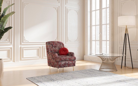 SIT&MORE, sit&more Sessel »Orient 10 V«, inkl. 1 Zierkissen mit Strass-Stein, goldfarbenfabene Metallfüsse, sit&more Sessel »Orient«, inkl. 1 Zierkissen mit Strass-Stein, goldfarbenfabene Metallfüsse