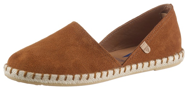 VERBENAS, Verbenas Carmen Damen Espadrille Cognac, VERBENAS Espadrille, Schlupfschuh, Sommerschuh, Loafer mit typischem Jute-Rahmen