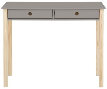 LÜTTENHÜTT, Lüttenhütt Kinderschreibtisch »Meentje«, (1 St.), Jugendschreibtisch, Schreibtisch, aus schönem massivem Kiefernholz, 2 Schubladen, in verschiedenen Farbvarianten enthältlich, Höhe 80 cm, 