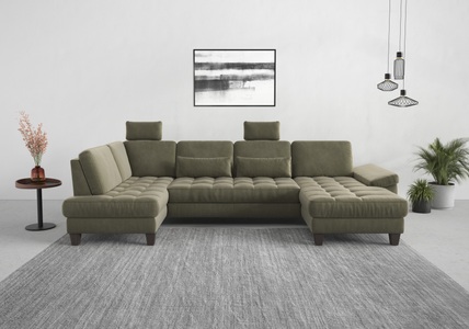 sit&more Wohnlandschaft, wahlweise mit Bettfunktion, Bettkasten, Sitztiefenverstellung