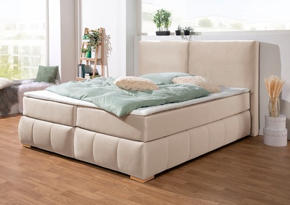 Guido Maria Kretschmer Home&Living Boxspringbett »Wehma«, inkl. Topper in 3 verschiedenen Matratzen, auch in Samtstoff