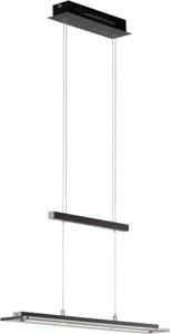 FISCHER&HONSEL GMBH, LED-Hängeleuchte Tenso TW mit Dimmer, schwarz 64cm, Fischer & Honsel Led-hängeleuchte 64/150 cm , 60443 Tenso Tw , Schwarz , Metall, Glas , 64x150 cm , höhenverstellbar, Farbtemperaturwechsler , 003151077001