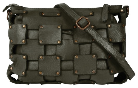 SAMANTHA LOOK, Samantha Look Umhängetasche, (1 tlg.), echt Leder, Made in Italy, Samantha Look Umhängetasche, echt Leder, Made in Italy
