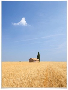 Wall-Art, Wall-Art Poster »Toskana«, Landschaften, (1 St.), Poster, Wandbild, Bild, Wandposter, Wall-Art Poster »Toskana«, Landschaften, (1 St.), Poster ohne Bilderrahmen