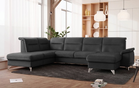 SCHÖNER WOHNEN LAMINAT, SCHÖNER WOHNEN LAMINAT Wohnlandschaft, wahlweise mit motorischer Relaxfunktion, sit&more Wohnlandschaft »Astoria U-Form«, wahlweise mit motorischer Relaxfunktion