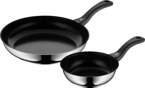 Wmf, WMF Pfannen-Set »Devil«, Cromargan® Edelstahl Rostfrei 18/10, (Set, 2 tlg.), Ø 18/28 cm, Induktion, WMF Pfannen-Set »Devil«, Cromargan® Edelstahl Rostfrei 18/10, (Set, 2 tlg.), Induktion