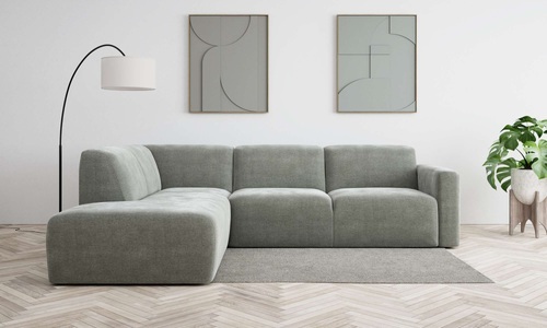 ANDAS, andas Ecksofa »Tvinnum«, Breite 255 cm, L-Form, Struktur weich, Chenille, mit Komfortschaum, andas Ecksofa »Tvinnum«, Breite 255 cm, L-Form, Struktur weich, Chenille, mit Komfortschaum