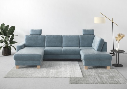 Home affaire Wohnlandschaft »Summer«, mit oder ohne Bettfunktion und Bettkasten, Cord-Bezug