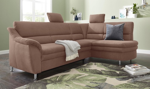 SIT&MORE, sit&more Ecksofa, sit&more Ecksofa »Cardoso L-Form«, mit Federkern, wahlweise mit Bettfunktion und Schubkasten