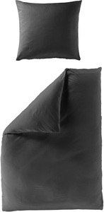 BIERBAUM Bettwäsche »Elegant uni«, (2 tlg.), Mako-Satin, 100 % Baumwolle, Uni, pflegeleicht