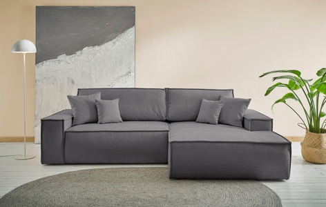 andas Ecksofa »Finnley«, mit Bett-Funktion (Liegefläche 210x136 cm), Bettkasten