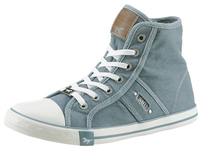 MUSTANG SHOES, Mustang Shoes Sneaker »High-Top-Sneaker, Freizeitschuh«, mit Label in der Laufsohle, 
