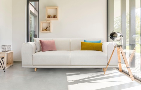 ANDAS, andas 3-Sitzer »Maroon«, in skandinavischem Design, mit losen Kissen, andas 3-Sitzer »Maroon«, in skandinavischem Design, mit losen Kissen