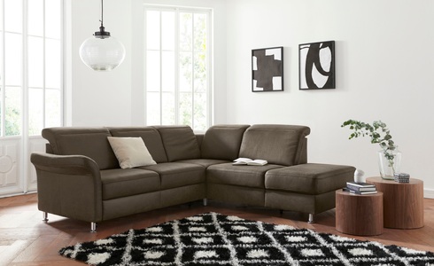 sit&more Ecksofa, inklusive Federkern, wahlweise mit Kopfteilverstellung, Bettfunktion und Stauraum