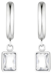 NOELANI, Noelani Paar Creolen », 2036193«, mit Zirkonia, Noelani Paar Creolen », 2036193«, mit Zirkonia (synth.)