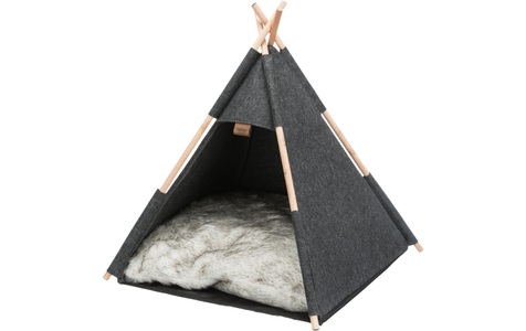 Trixie, Trixie Kuschelhöhle Tipi 55×65×55cm, Trixie Höhle Tipi - anthrazit