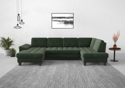 SIT&MORE, sit&more Wohnlandschaft, wahlweise mit Bettfunktion, Bettkasten, Sitztiefenverstellung, sit&more Wohnlandschaft »Westham U-Form«, wahlweise mit Bettfunktion, Bettkasten, Sitztiefenverstellung