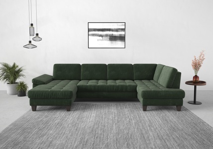 SIT&MORE, sit&more Wohnlandschaft, wahlweise mit Bettfunktion, Bettkasten, Sitztiefenverstellung, sit&more Wohnlandschaft »Westham U-Form«, wahlweise mit Bettfunktion, Bettkasten, Sitztiefenverstellung