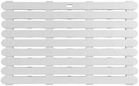 Wenko, Wenko - Badematte Indoor & Outdoor Weiß, 50 x 80 cm, WENKO Badematte, rutschhemmend beschichtet