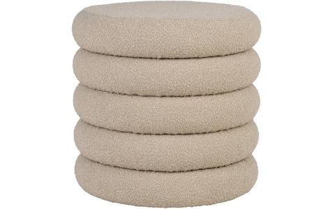 House Nordic Pouf »Brooklyn 44 x 44 cm, Beige«