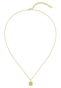 Boss, BOSS Kette mit Anhänger »MEDALLION, 1580298, 1580300, 1580383«, mit Glasstein, BOSS Kette mit Anhänger »Schmuck Edelstahl Halsschmuck Ankerkette MEDALLION«, mit Glasstein