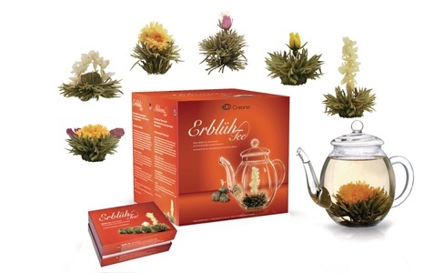Creano, Creano Teekanne 0.5 l Transparent, Farbe, Creano Geschenkset Erblühtee weisser Tee (1 Stk)