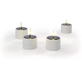 STT LED-Kerze »Set Solar Ø 5 x 45418 cm, Weiss,4Stk«