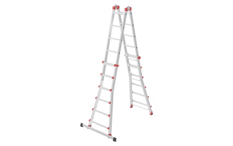 Hailo, Hailo Mulitfunktions-Teleskopleiter, Hailo Teleskopleiter 4 x 6 Sprossen