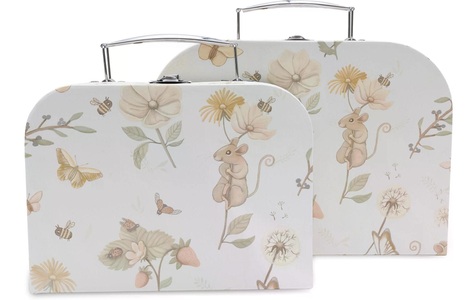 Jollein, Jollein Kinderkoffer »2er Set Dreamy Mouse«, (2 St.), Jollein Kinderkoffer »2er Set Dreamy Mouse«, (2 St.)