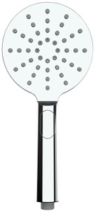 Wenko, WENKO Duschkopf Design ø 12 cm Handbrause, 