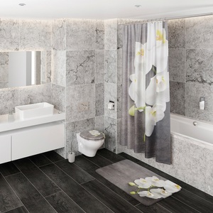 Sanilo, Sanilo Badaccessoires-Sets »Pretty«, (Komplett-Set, 3 tlg.), bestehend aus WC-Sitz, Badteppich und Waschbeckenstöpsel, Sanilo Badaccessoire-Set »Pretty«, (Komplett-Set, 3 tlg.), bestehend aus WC-Sitz, Badteppich und Waschbeckenstöpsel