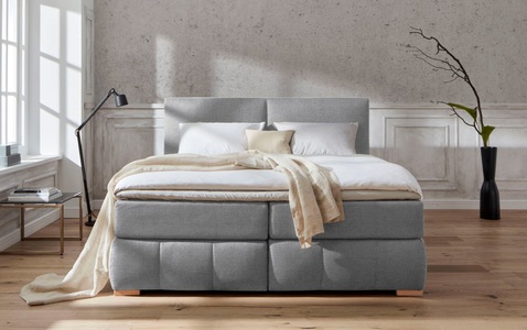 Guido Maria Kretschmer Home&Living Boxspringbett »Wehma«, inkl. Topper in 3 verschiedenen Matratzen, auch in Samtstoff