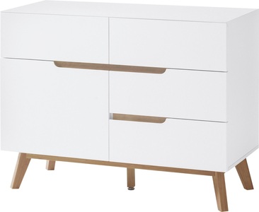 Mca furniture, Mca Furniture - Kommode - Weiss und Braun, MCA furniture Kommode »Cervo«, Breite ca. 97 cm