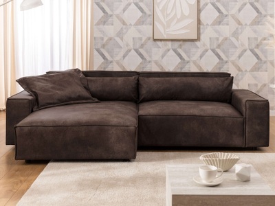 GOODproduct, GOODproduct Ecksofa »KINLEE Design-Sofa mit Recamiere rechts/links, Masse B/T/H 251/144/70cm« L-Form mit Wellenunterfederung, ohne Bettfunktion, modern und beguem, GOODproduct Ecksofa »KINLEE Design-Sofa mit Recamiere rechts/links, Masse B/T/H 251/144/70cm« L-Form mit Wellenunterfederung, ohne Bettfunktion, modern und beguem