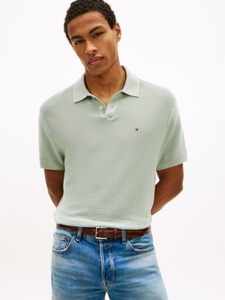 Tommy Hilfiger, Tommy Hilfiger Polokragenpullover "COOL TOUCH STRUCTURE" Regular fit mit Polokragen
