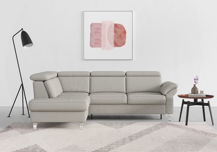 sit&more Ecksofa, inklusive Kopfteilverstellung und Federkern