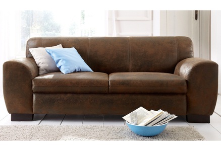 HOME AFFAIRE, Home affaire Sofa »Nika«, 2 oder 3- Sitzer in Microfaser MELROSE, Home affaire Sofa »Nika«, 2 oder 3- Sitzer in Microfaser MELROSE