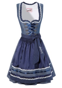 ANDREAS GABALIER KOLLEKTION, Andreas Gabalier Kollektion Dirndl midi in Jeans-Optik, 