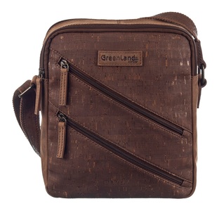 GreenLand Nature Umhängetasche »NATURE leather-cork«, mit RFID-Schutz