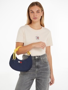 TOMMY JEANS, Tommy Jeans Schultertasche »TJW BEACH SUMMER SHOULDER BAG«, mit TH-Emblem, 