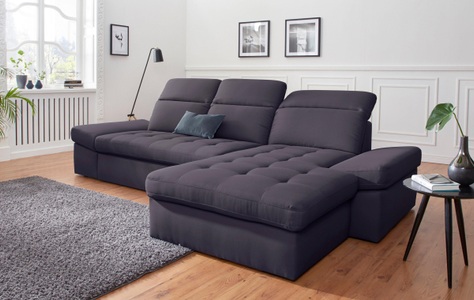 SIT&MORE, sit&more Ecksofa, sit&more Ecksofa »Stardust L-Form« wahlweise mit Bettfunktion und Bettkasten