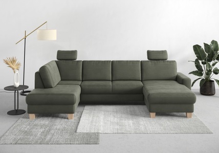 Home affaire Wohnlandschaft »Summer«, mit oder ohne Bettfunktion und Bettkasten, Cord-Bezug