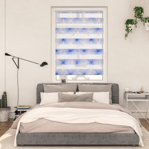 LICHTBLICK, LICHTBLICK Doppelrollo »Duo Rollo Klemmfix, ohne Bohren, blickdicht, Flower wheel - Gelb«, halbtransparent, freihängend, LICHTBLICK ORIGINAL Doppelrollo »Duo Rollo Klemmfix, ohne Bohren, blickdicht, Flower wheel - Gelb«, halbtransparent, freihängend, Verdunkelung, energiesparend, Basic, monochrom, gewebt, Dim Out, verschiedene Grössen, Breite 145 cm, Thermo