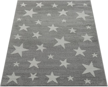 PACO HOME, Paco Home Kinderteppich »Capri 315«, rechteckig, 9 mm Höhe, Kurzflor, Motiv Sterne, Pastell-Farben, Kinderzimmer, Paco Home Kinderteppich »Capri 315«, rechteckig, 9 mm Höhe, Kurzflor, Motiv Sterne, Pastell-Farben, Kinderzimmer