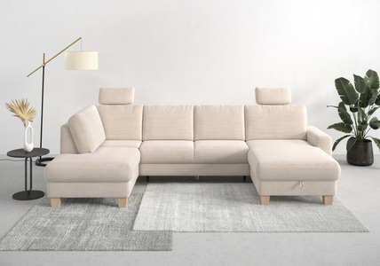 Home affaire Wohnlandschaft »Summer«, mit oder ohne Bettfunktion und Bettkasten, Cord-Bezug