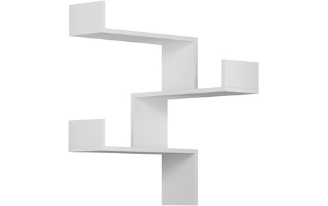 Home, Home - Eckregal Luksa - Weiss, WOODY FASHION Wandregal »Luksa«