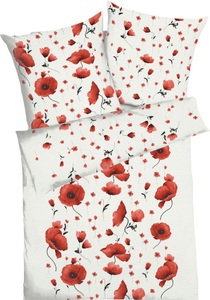 Kaeppel Bettwäsche »Scarlett Poppies«, (2 tlg.), mit grossen Mohnblumen