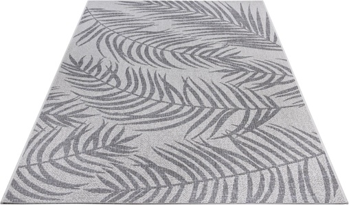 NORTHRUGS, NORTHRUGS Teppich »Palmera«, rechteckig, 4 mm Höhe, Flachgewebe In und Outdoor geeignet, Florales Design, gekettelt, Wohnzimmer, Balkon, Terrasse, Garten, Robust, Pflegeleicht, NORTHRUGS Teppich »Palmera«, rechteckig, 4 mm Höhe, Flachgewebe Florales Design, gekettelt, Robust, Pflegeleicht